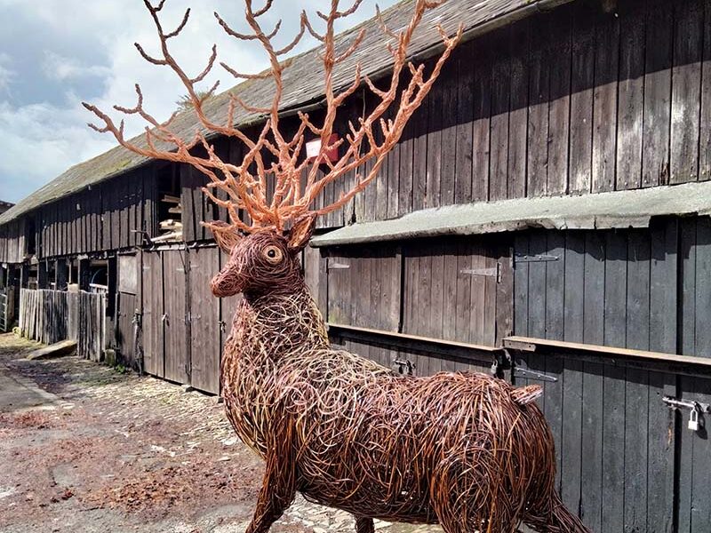 7.5 foot high stag with 6 foot x6 foot antlers